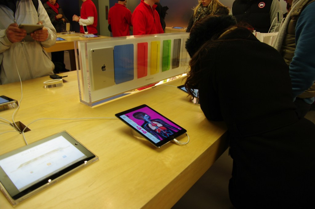 The Human Body app by Tinybop as featured on devices in the Apple Store.